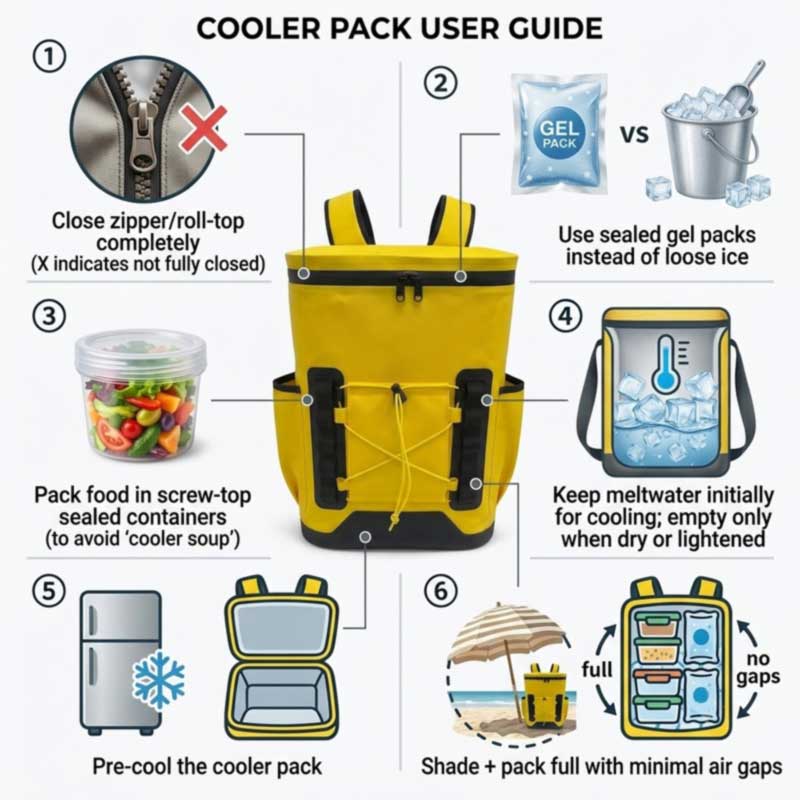 Tas Ransel Pendingin Anti Bocor: Hentikan Kebocoran Air yang Mencair untuk Selamanya