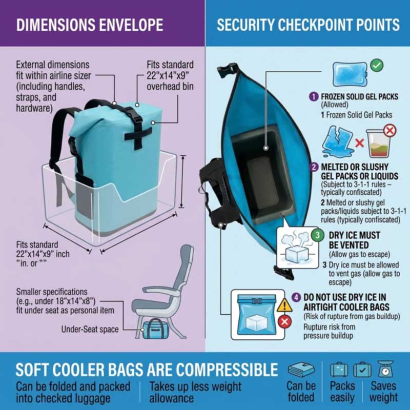 Ransel Pendingin Termal Perjalanan — Tas Jinjing, Anti Bocor Dilas